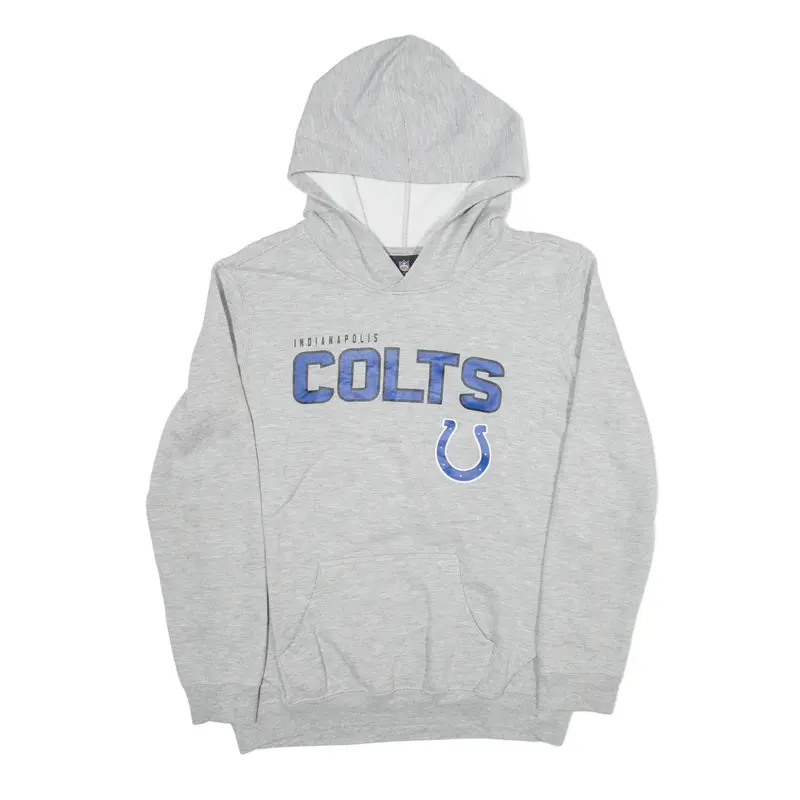NFL Indianapolis Colts USA Hoodie Grey Pullover Boys L