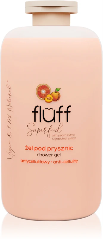 Fluff Superfood Shower Gel Peach & Grapefruit 500 Ml