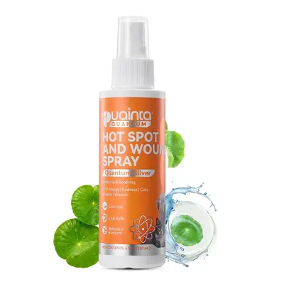 Puainta Quantum Silver Hot Spot & Wound Spray for Dogs & Cats - Nature Soothing Rubber Formula for Clean Soften Reduce Itch S...