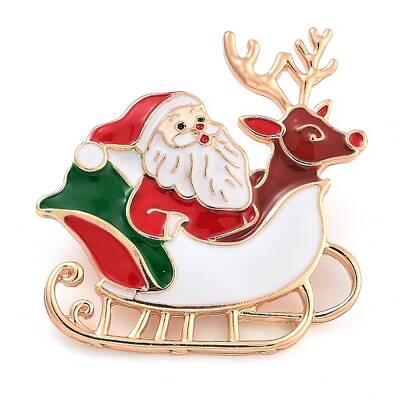 Christmas Theme Alloy Enamel Brooches