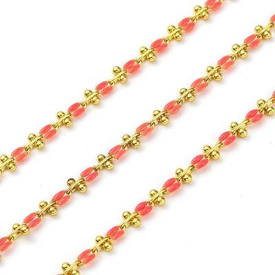 Brass Enamel Link Chains
