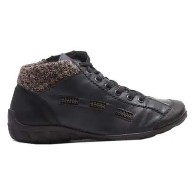 RIEKER High Top Trainers Purple Leather Womens UK 7