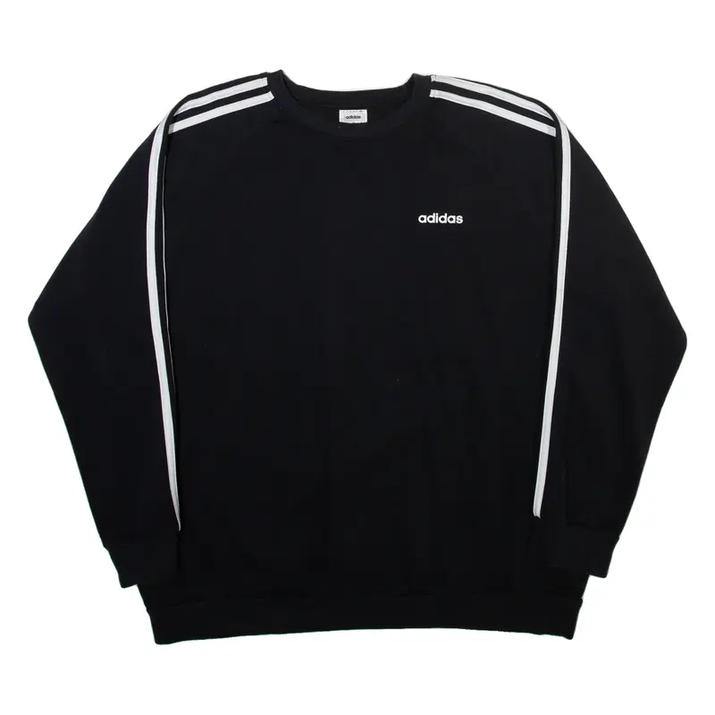 ADIDAS Womens Sweatshirt Black Crew Neck L