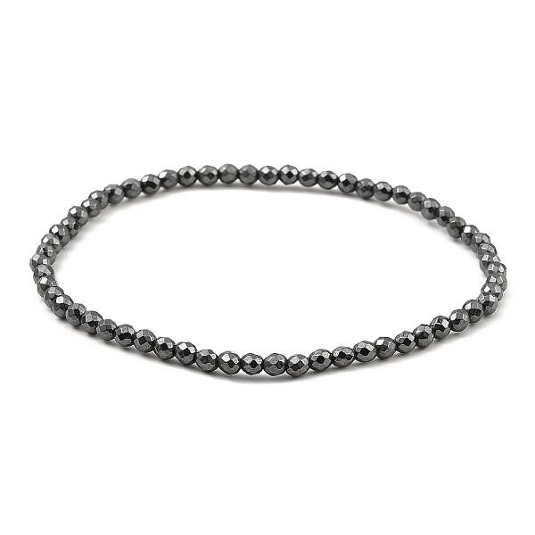 Synthetic Non-Magnetic Hematite Beaded Bracelets