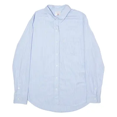 LEVI'S Boyfriend Fit Womens Shirt Black Pinstripe Long Sleeve S