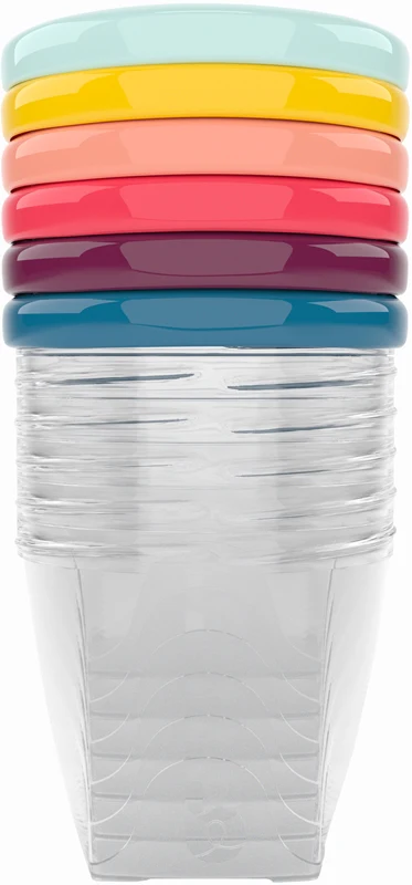 Babymoov Bowls Multicolor bowl with lid 6x250 ml