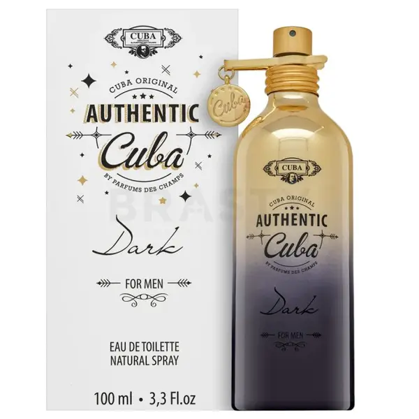 Cuba Authentic Dark Cologne for Men - Eau de Toilette Spray 3.3 oz