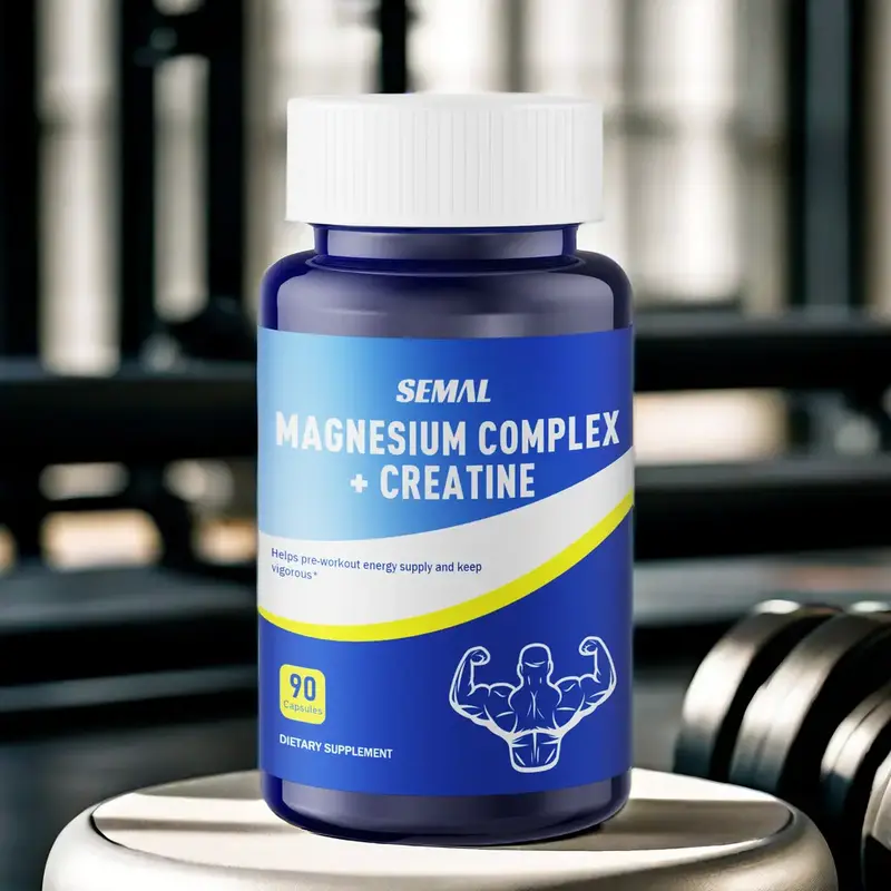 4Bottles-Semal Magnesium Complex+Creatine edible nutritional health supplement capsules magnesium supplements