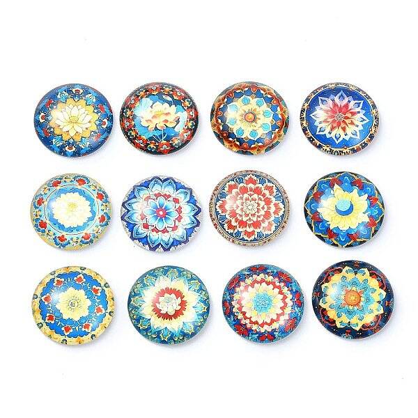 12Pcs Glass Cabochons