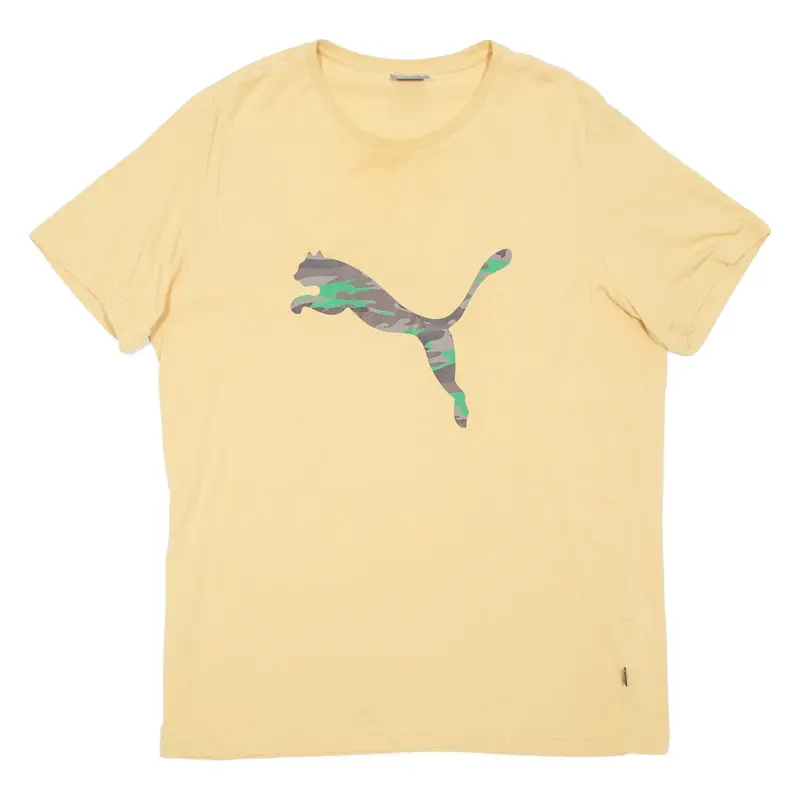 PUMA Mens T-Shirt Beige L