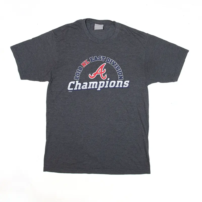 MLB Atlanta Braves NL East Division Champions T-Shirt USA Short Sleeve Mens M