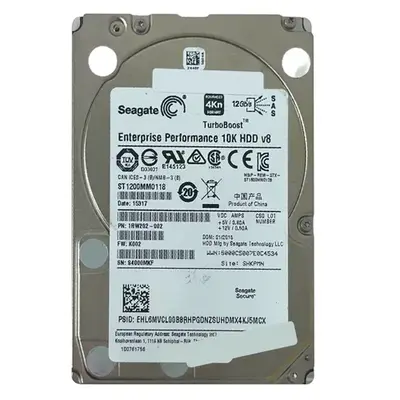 ST1200MM0118 Seagate 1.2TB 10000 RPM 128MB Cache SAS 12Gb/s 2.5-inch HDD