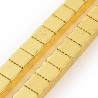 Electroplated Non-magnetic Synthetic Hematite Beads Strands