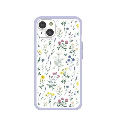 Clear Shadow Blooms iPhone 14/16e Case With Lavender Ridge