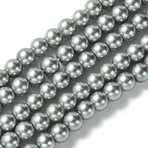 Eco-Friendly Dyed Glass Pearl Beads Strands