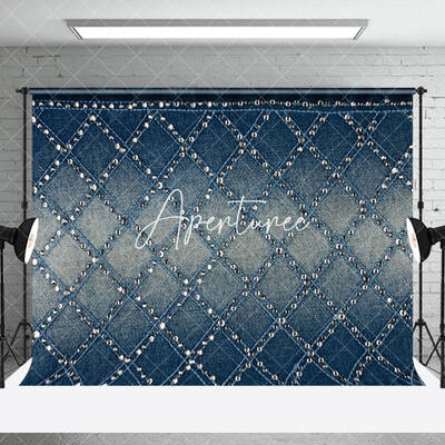 Jean Denim Diamond Fine Art Backdrop For Photography - Aperturee