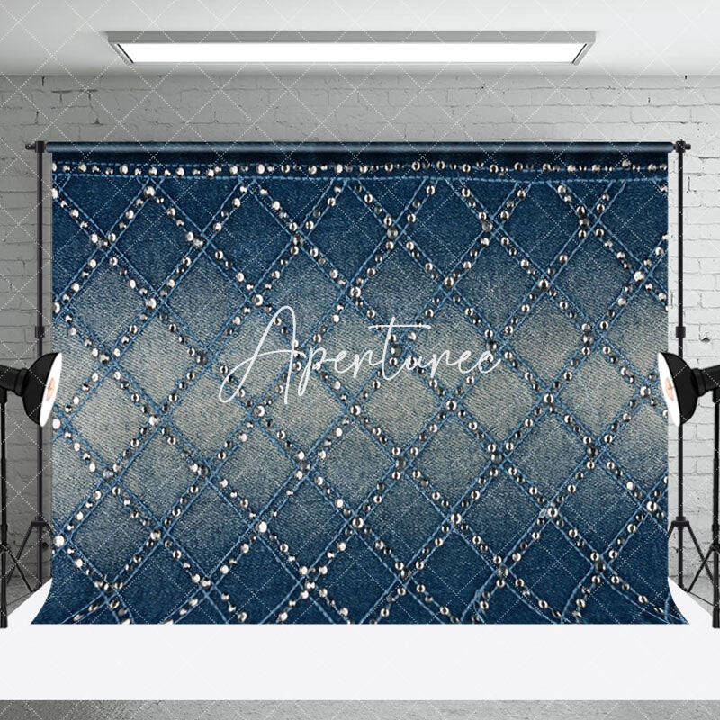 Jean Denim Diamond Fine Art Backdrop For Photography - Aperturee