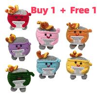 Buy 1 Get 1 Free.Crochet Dumpster Fire Toy, Emotional Support Dumpster Fire Plush Toy, Emotional Support Ornament for Best Fr...