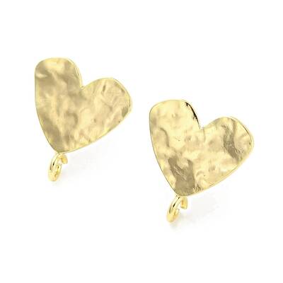 Brass Stud Earring Findings