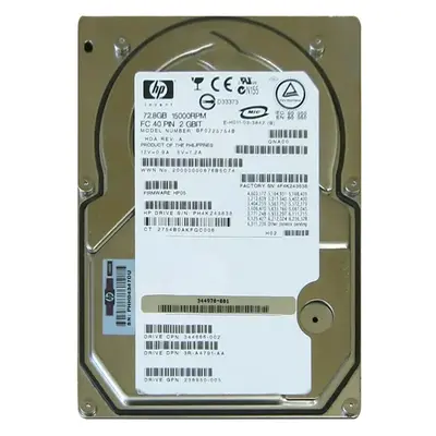 3R-A4791-AA HP 72.8GB 2Gb/s Fibre Channel 15000 3.5-inch Hard Drive