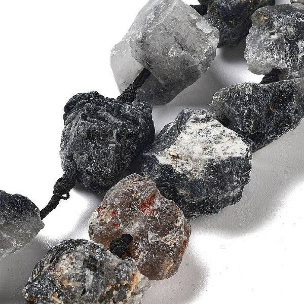 Raw Rough Natural Rutilated Quartz Beads Strands