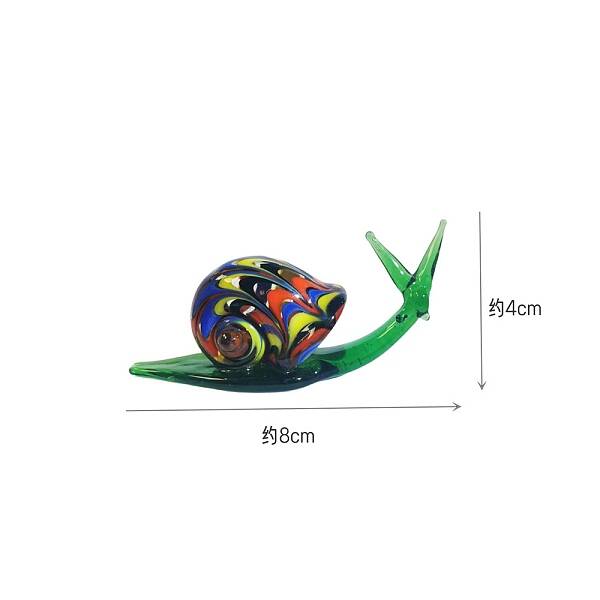 Handmade Lampwork 3D Snail Figurines
