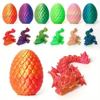 3D Printed Dragon Egg Set, 2 Counts/set Creative Cool Dragon Egg Set, Room Decoration, Car Decoration, Valentine's Day Gift, ...