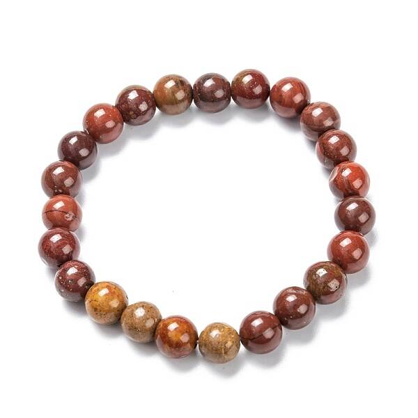Natural Carnelian Stretch Beaded Bracelets