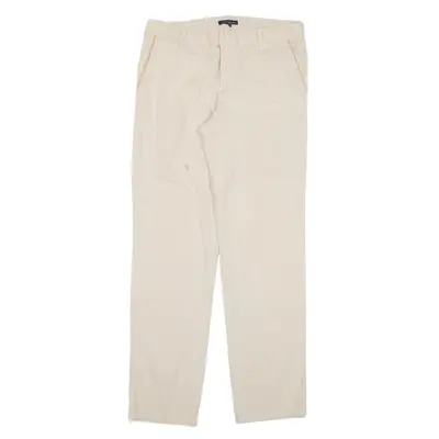 TOMMY HILFIGER Trousers Beige Regular Tapered Womens W32 L30