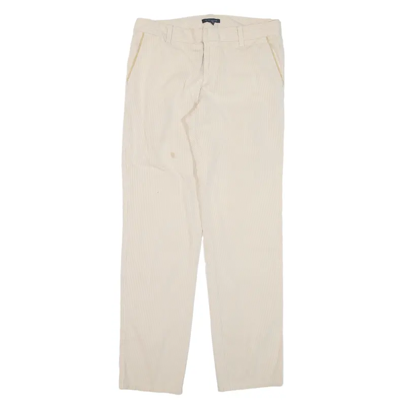 TOMMY HILFIGER Trousers Beige Regular Tapered Womens W32 L30