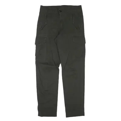 PAUL SMITH Cargo Trousers Green Regular Tapered Womens W28 L30
