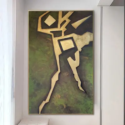 Original Abstract Green Paintings on Canvas Textured Contemporary Art Unique Handmade Painting Creative Fine Art | STREAM IN ...