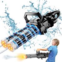 Gatling Electric Water Machine, Dual-Barrel, 49FT High-Pressure Automatic Squirt Machine with LED Water-Sensor, Large Water T...