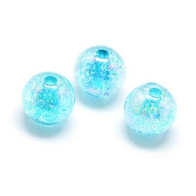 Crackle Style Acrylic Beads