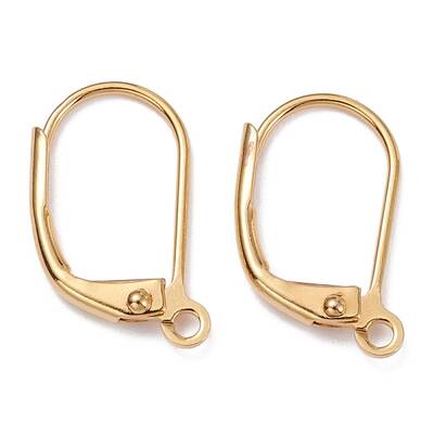 Brass Leverback Earring Findings