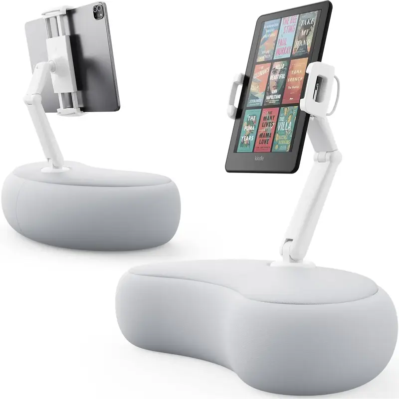 SAIJI iPad & Kindle Pillow Holder-Compatible with 4.7-15.6 Phone,Tablet,iPad pro,Samsung,Kindle,Switch etc...- 360° Adju...