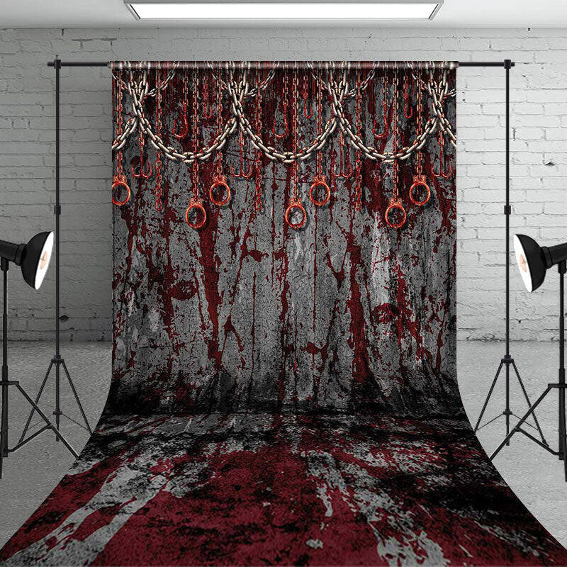 Scary Prison Handcuffs Chain Cake Smash Backdrop