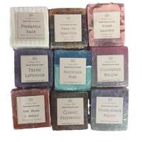 Soap Bar - Variety of Scents - Primitive Hand and Body Handcrafted Hand-Poured Cottage Made Homemade Loaf Cut Square Soaps