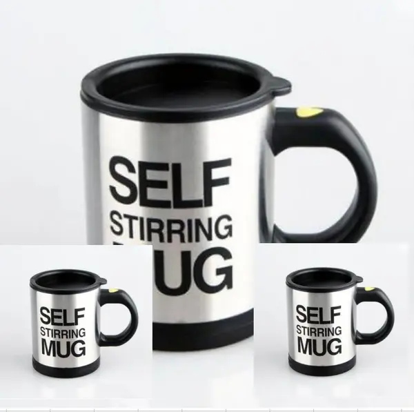 Automatic  Self Stirring  Smart Mixer Thermal Cup | Color: 3pcs Black