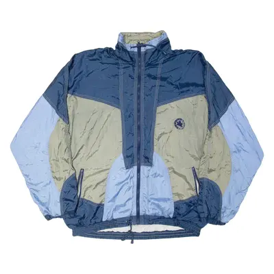 AHORN Mens Jacket Blue Nylon Colourblock XL