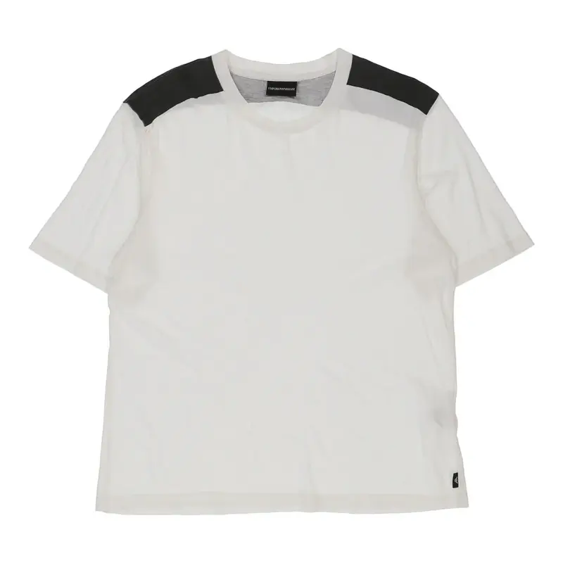 Emporio Armani T-Shirt - Large White Cotton