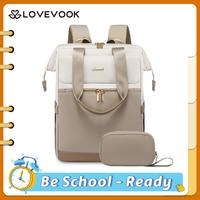 LOVEVOOK Laptop Backpack with Organizer Bag, Large Capacity Travel Backpack, Waterproof  Work Bag with USB Port, Teacher Nur...