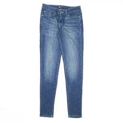 LEVI'S 535 Legging Jeans Blue Denim Slim Skinny Stone Wash Womens W25 L29