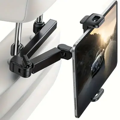 Car Headrest Tablet Holder, Universal Behind Car Back Seat Mount, Multifunctional Car Internal Accessories Compatible with Mo...