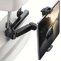 Car Headrest Tablet Holder, Universal Behind Car Back Seat Mount, Multifunctional Car Internal Accessories Compatible with Mo...