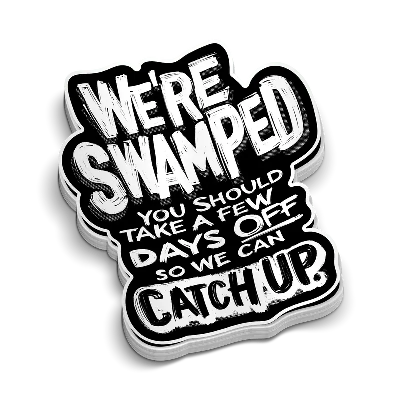 Swamped - Hard Hat Decal