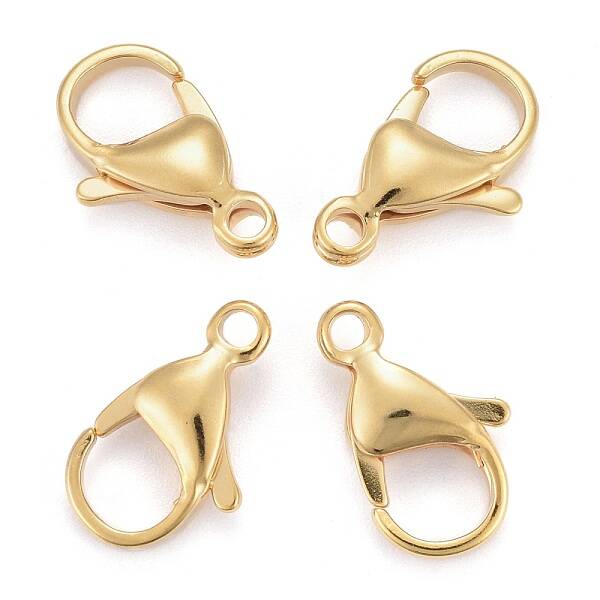 PVD Vacuum Plating 304 Stainless Steel Lobster Claw Clasps