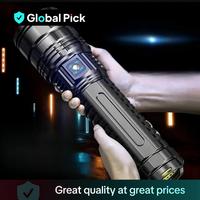USB Rechargeable Flashlight, LED High Powered Flashlight, 5 Modes Zoomable Tactical Lantern, Flashlight with Long-Range Beam ...