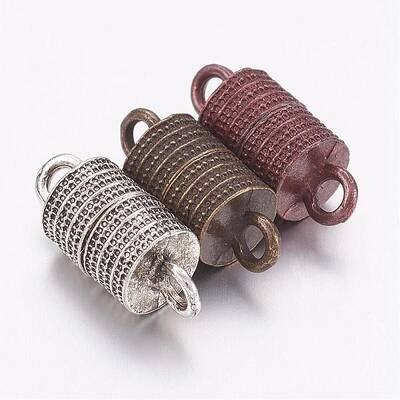 Tibetan Style Alloy Magnetic Clasps with Loops
