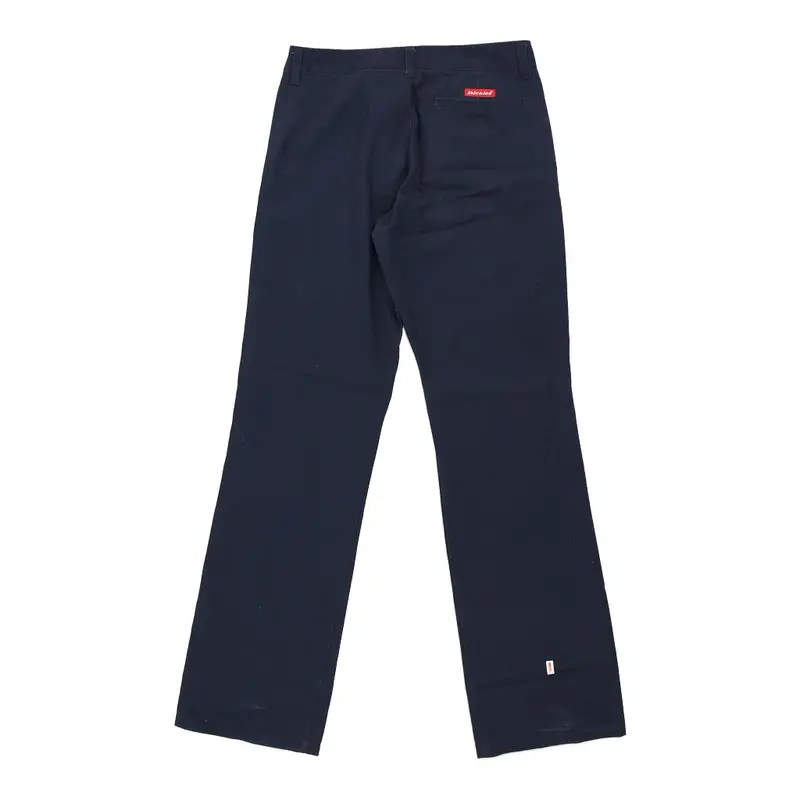 Dickies Trousers - 29W UK 8 Blue Polyester Blend